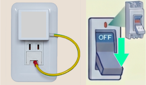 感震ブレーカー疑似漏電型説明イラスト図