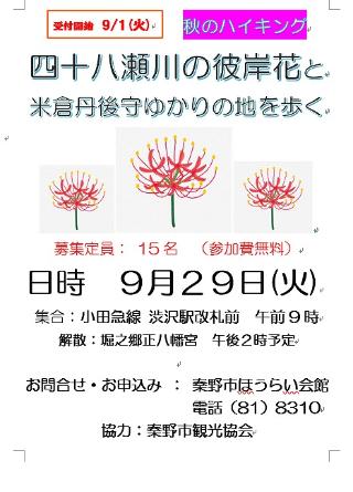 秋のハイキング