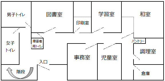1階の平面図です。