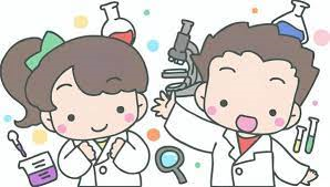子ども2人が理科の実験をしているイラスト