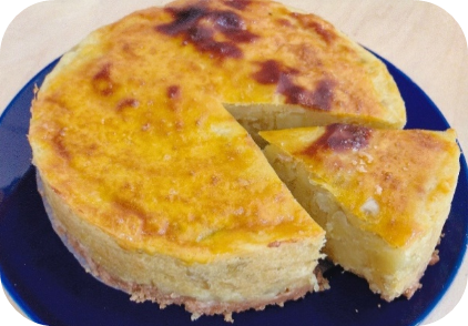 2種のさつまいもを使用した落花生さつまいもタルロ