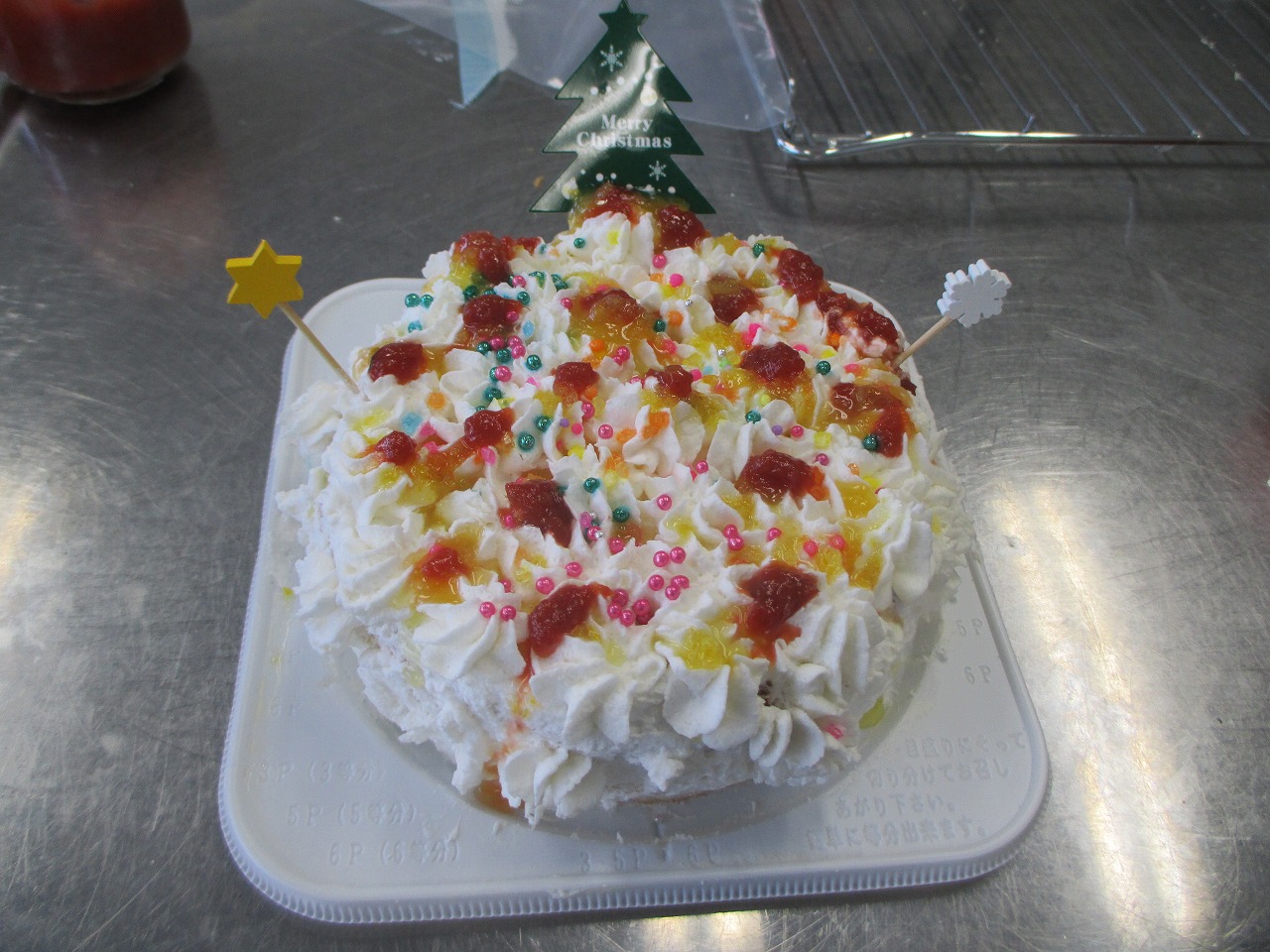 写真：クリスマスケーキ作り２