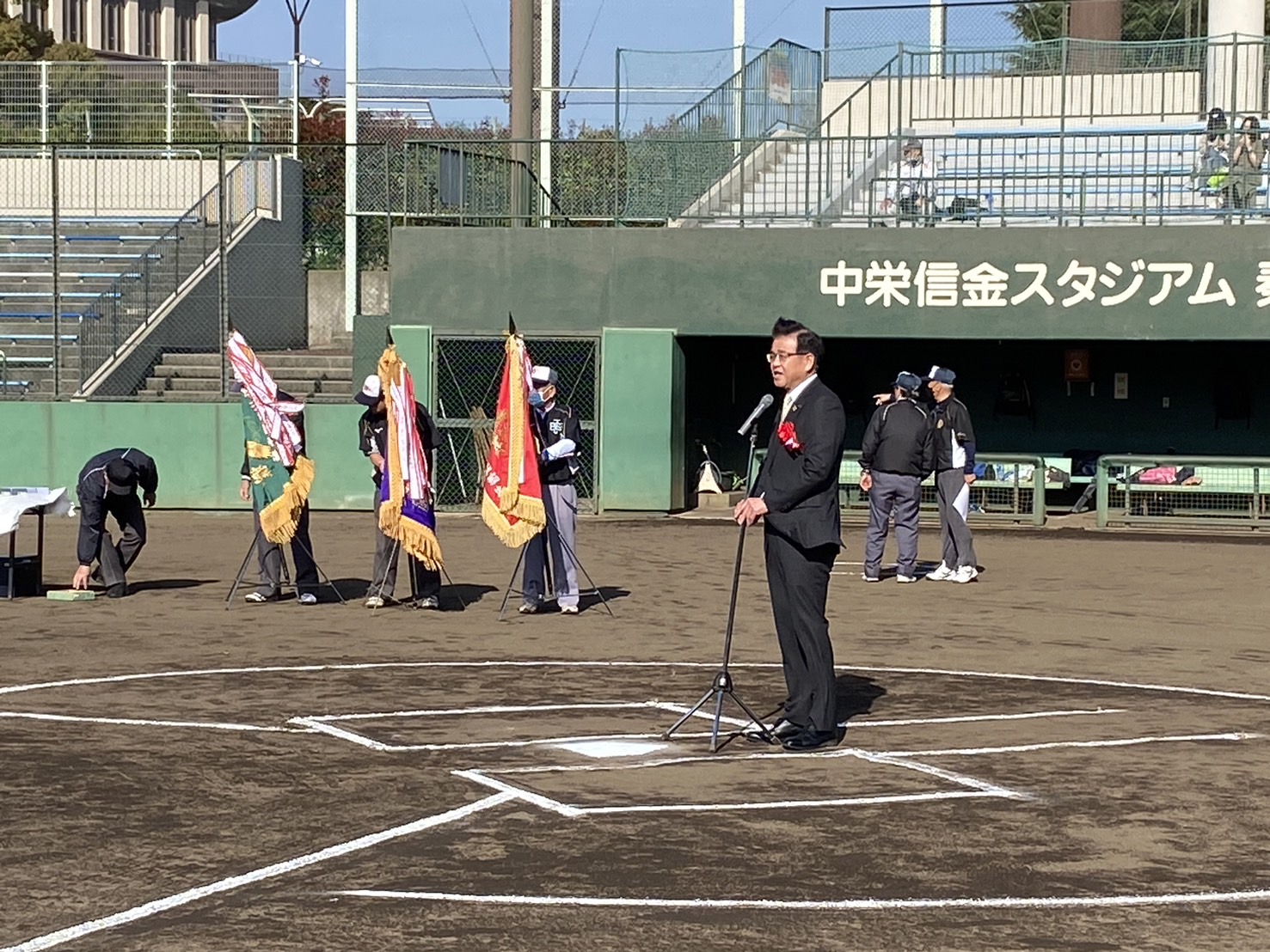 市長杯争奪春季市民野球大会開会式1