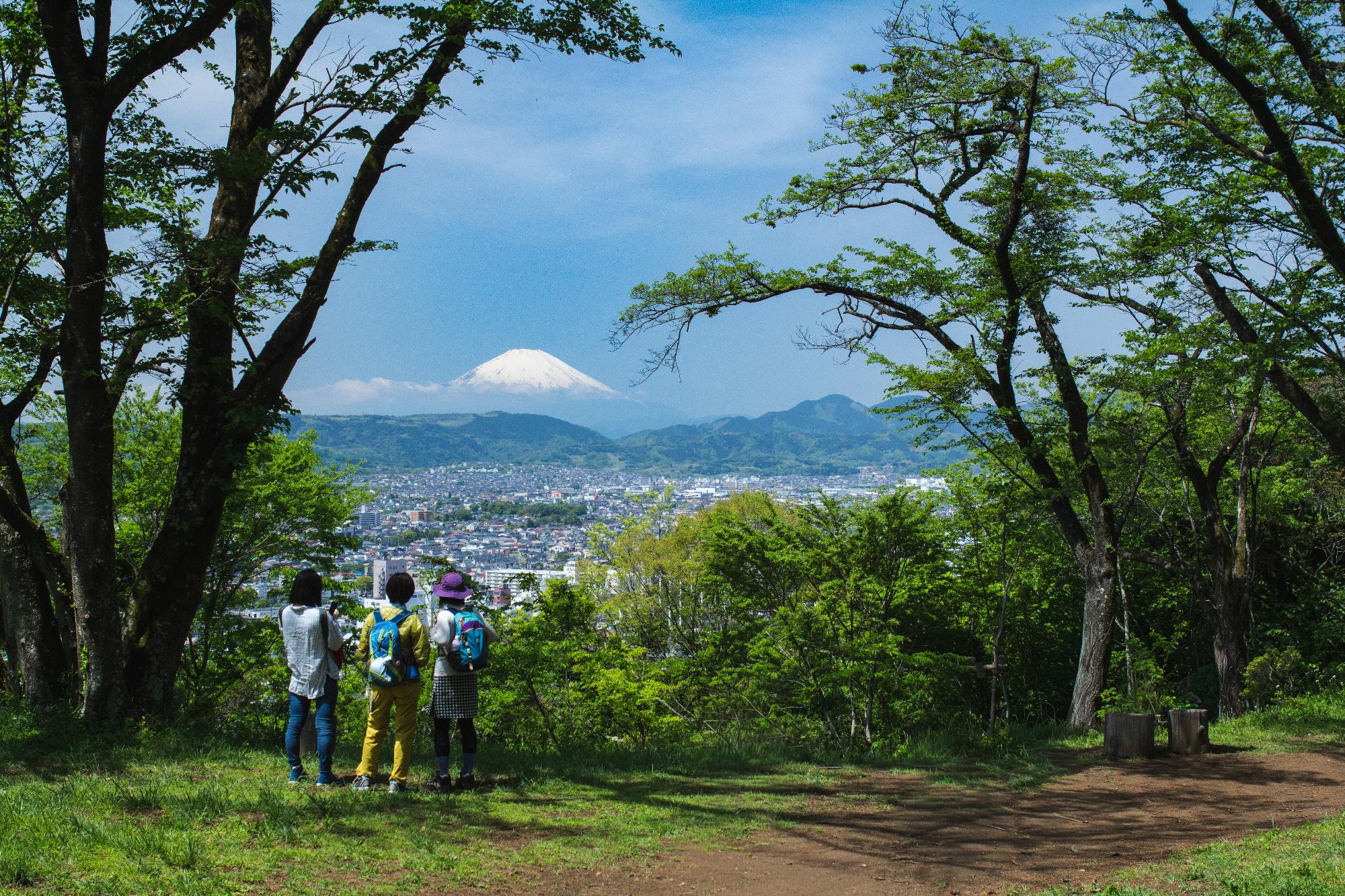 弘法山公園ハイクのチェックインポイント「浅間山」からの景色
