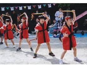 年長の運動会の遊戯