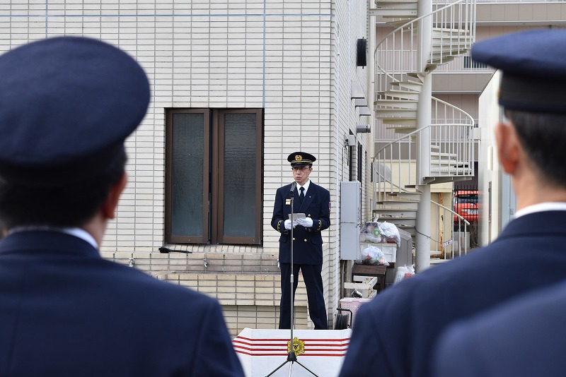消防長の年末あいさつ