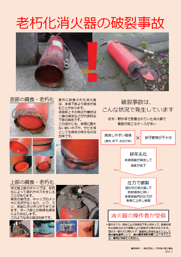 事故例のリーフレット