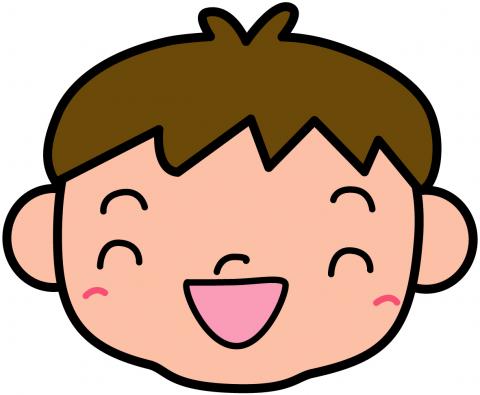 笑顔の男の子のイラスト