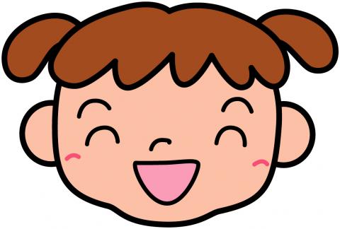 笑顔の女の子のイラスト