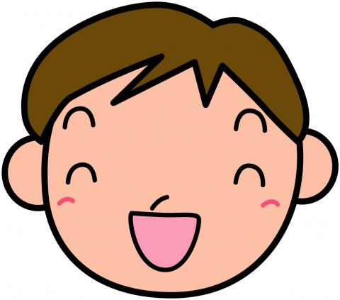 笑顔の男の子のイラスト