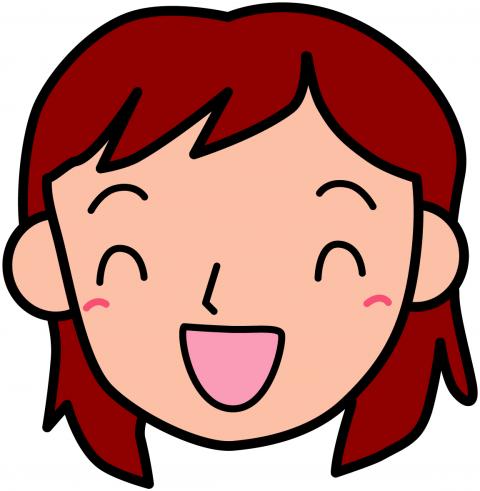 笑顔の女性のイラスト