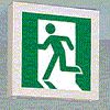 避難口誘導灯の写真