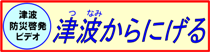 津波防災啓発ビデオ 津波から逃げる（津波防災啓発動画「津波からにげる」のサイトへリンク）