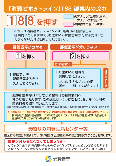 消費者ホットライン チラシ裏