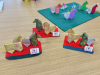 干支の折り紙飾り作品