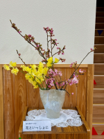 活動団体花といっしょにのフラワーアレンジメント