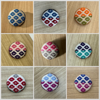 こぎん刺しブローチ作品