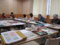 スタンプを作成している様子