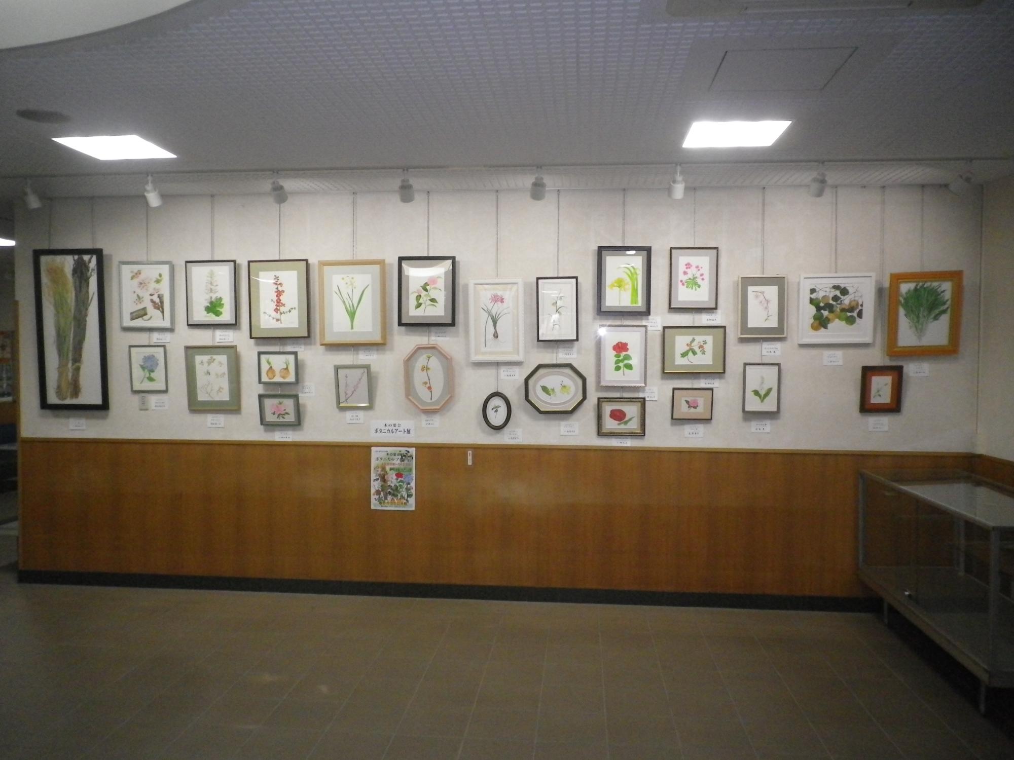 ボタニカルアート展の様子