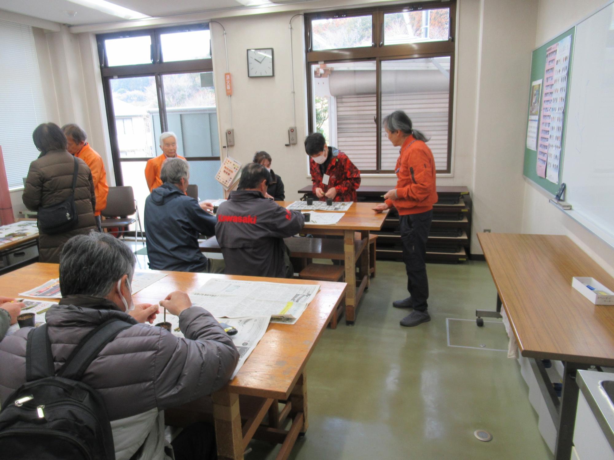 ホダ木とブルーベリー2