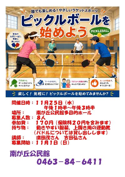 ピックルボールポスター