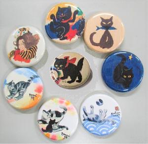 猫の日缶バッジ