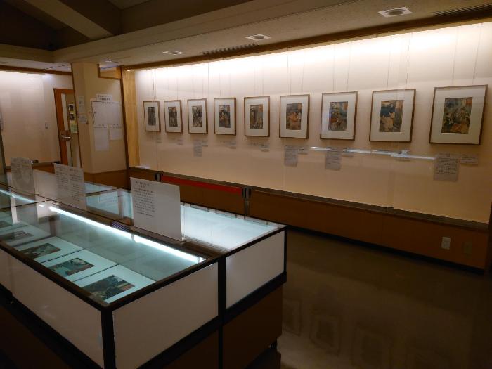 はだの浮世絵ギャラリーの展示風景