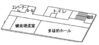 4階 健康づくりのフロア地図