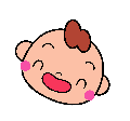 新生児の顔のイラスト