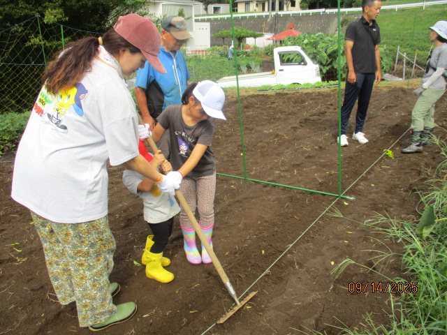 種まき植付け体験2