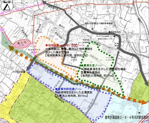 秦野丹沢スマートインターチェンジ周辺土地の地図
