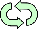 緑色の矢印サイクルのイラスト