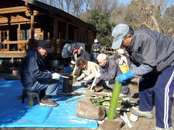 ボランティア活動植物の名札製作