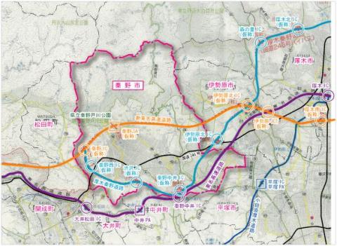 新東名計画予定図