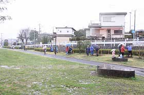 おおね公園植樹の様子