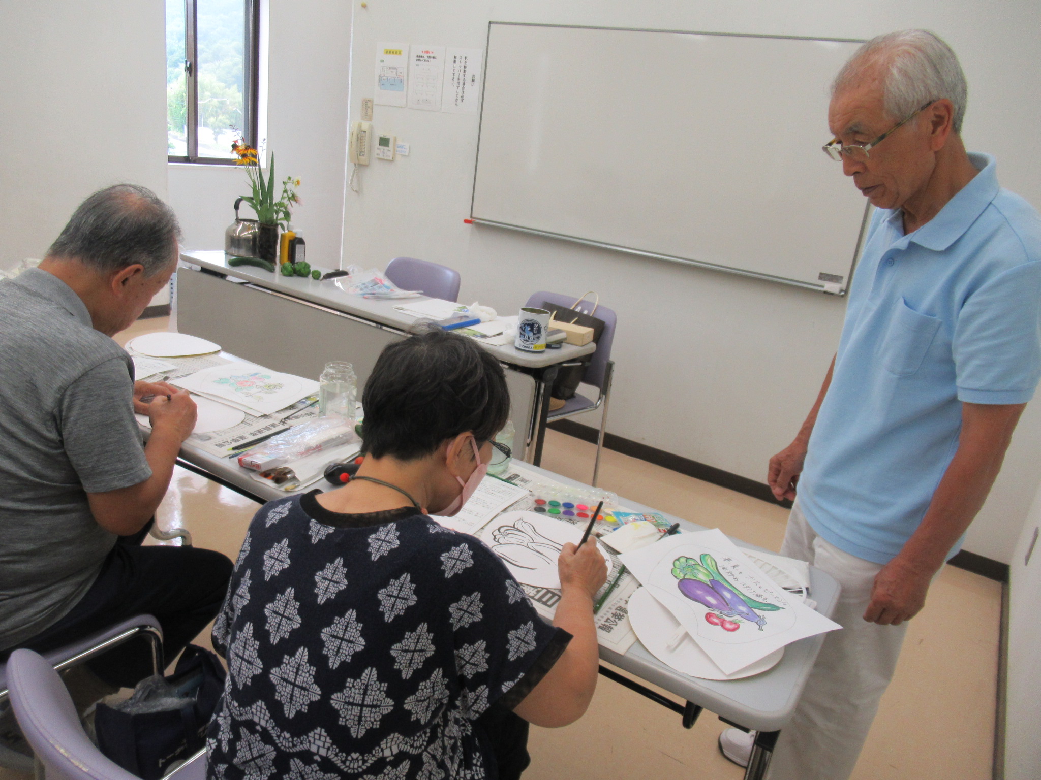 写真：四季の絵手紙教室