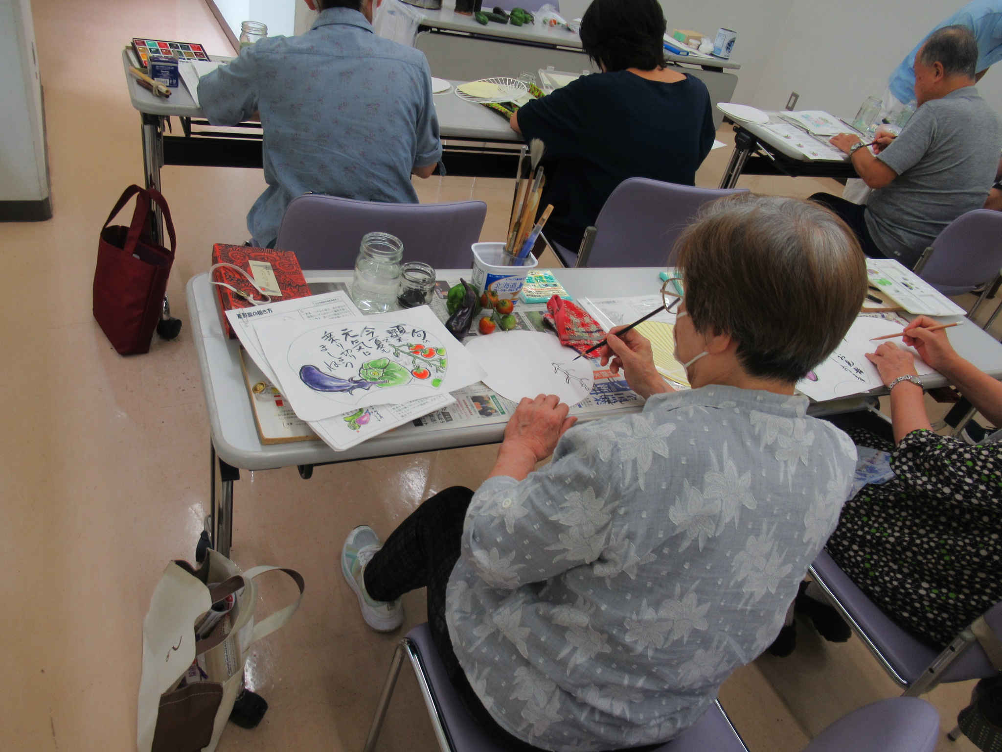 写真：四季の絵手紙教室
