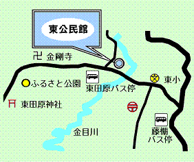 東公民館地図のイラスト