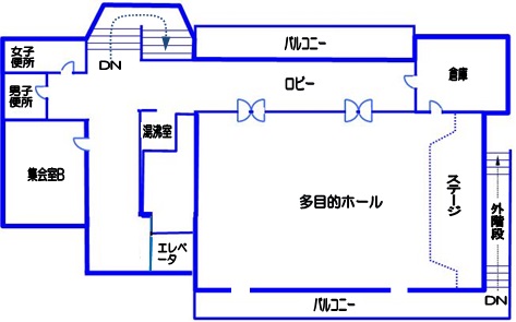 東公２階平面図