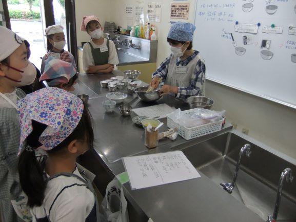 カップケーキ講座の様子