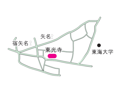東光寺までの地図