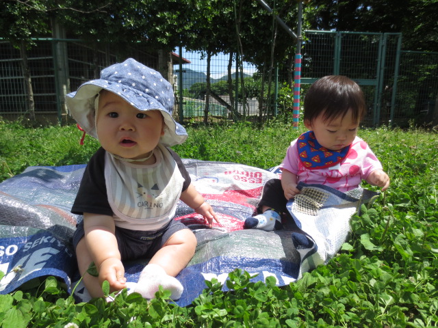 ポカポカ陽気で外気浴