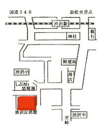 渋沢連絡所地図