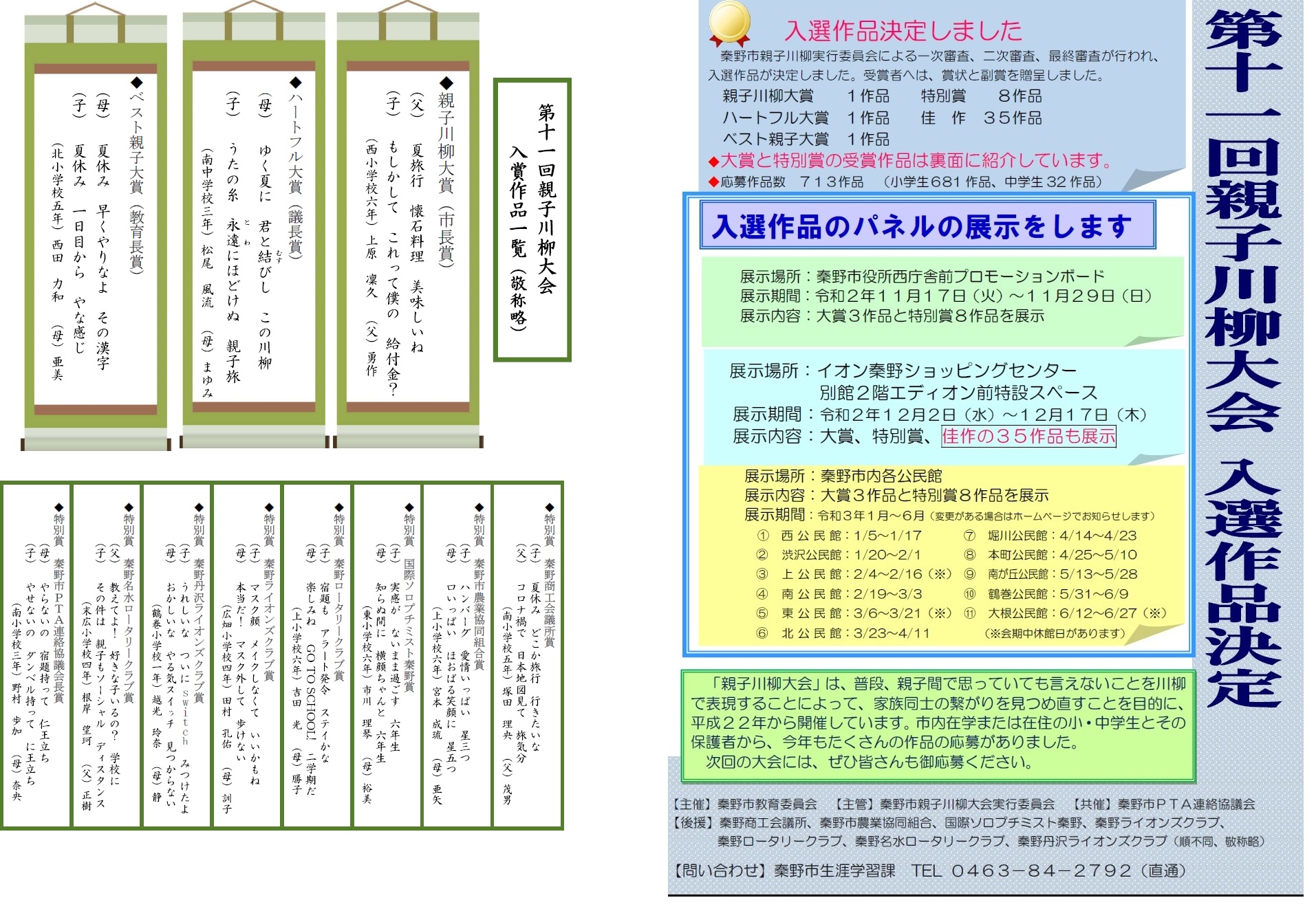 チラシの表・裏