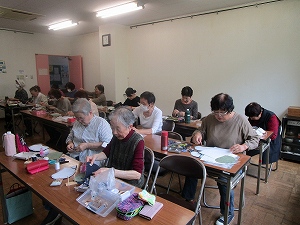 R6和布（かすり）で作る「ねこのメガネケース」1