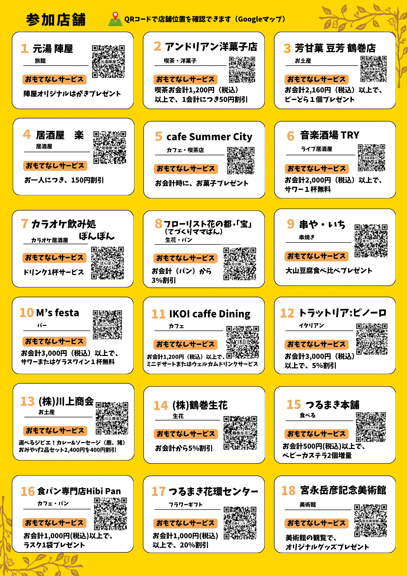 スタンプラリーチラシ裏面