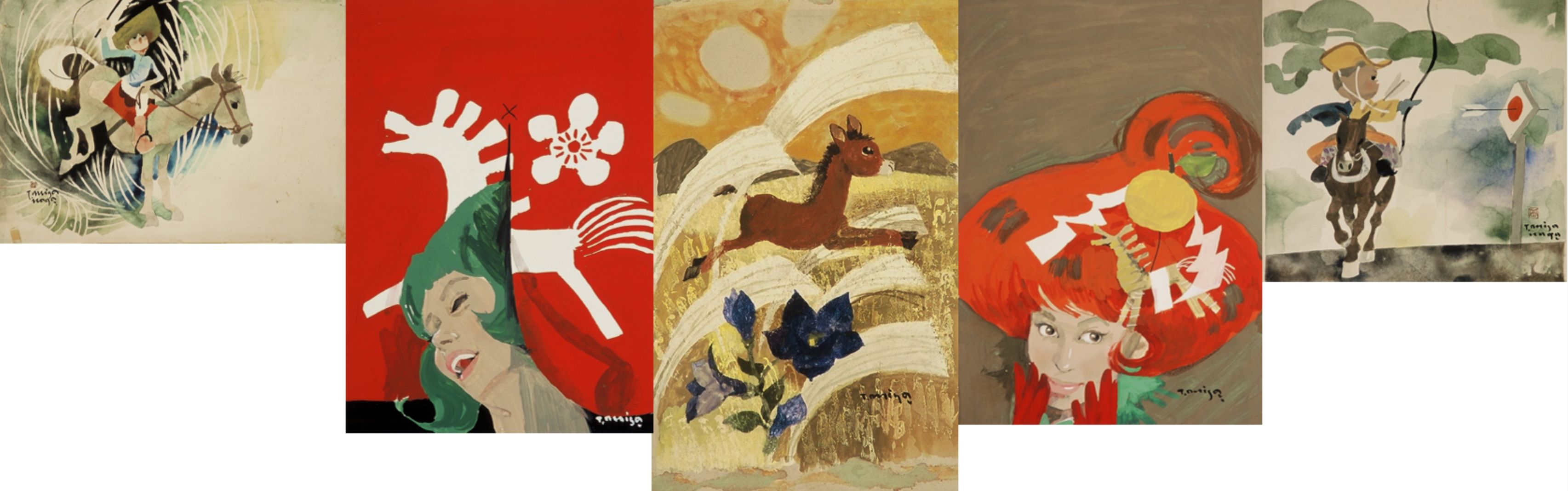 馬モチーフイラスト