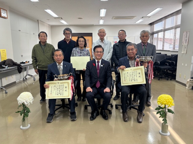 菊花展表彰式集合写真